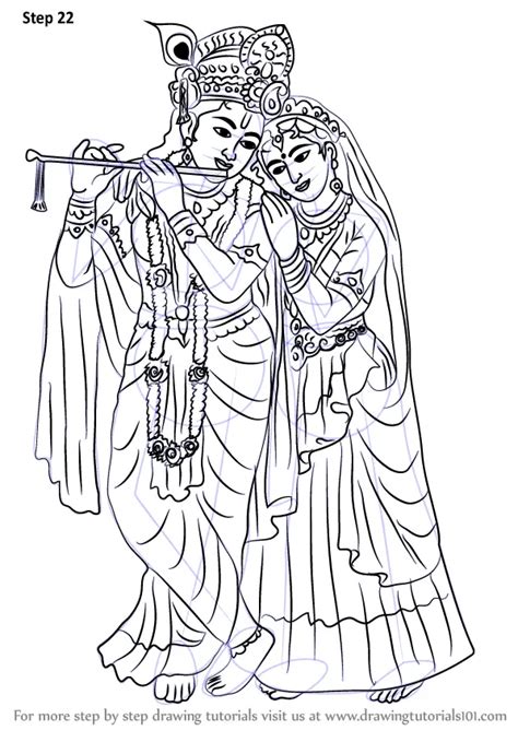 Radha Krishna Pencil Art