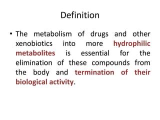 Metabolism and excretion | PPT