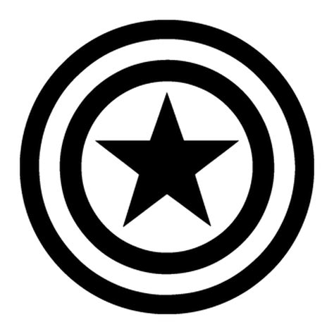 50++ Captain america shield clipart black and white in 2021