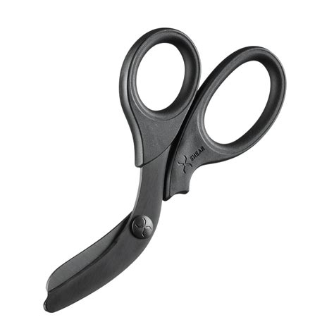 XShear 7.5” Heavy Duty Trauma Shears. All Black Handles, Black Titaniu