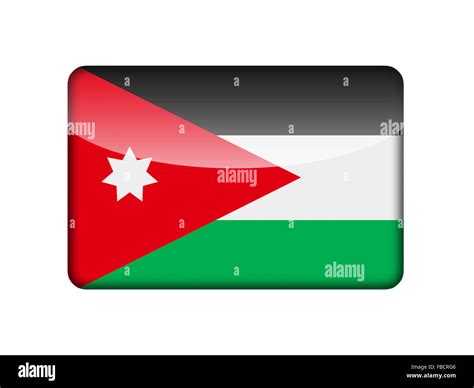 The Jordanian flag Stock Photo - Alamy