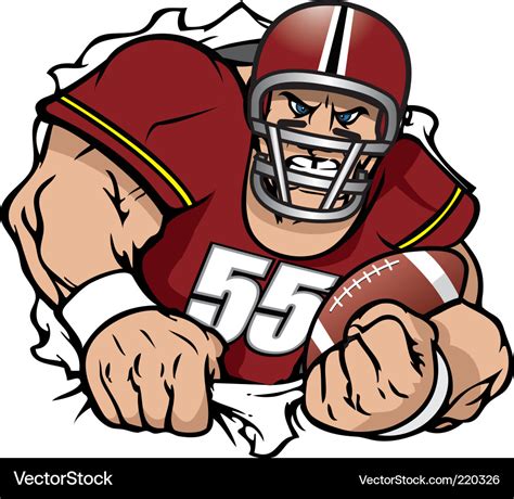 Football player Royalty Free Vector Image - VectorStock