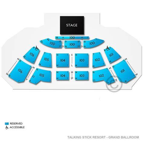 Surf Ballroom Seating Chart