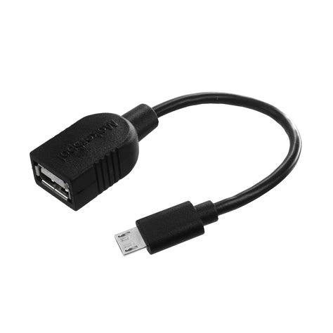 USB OTG Host Cable MicroB OTG male to A female