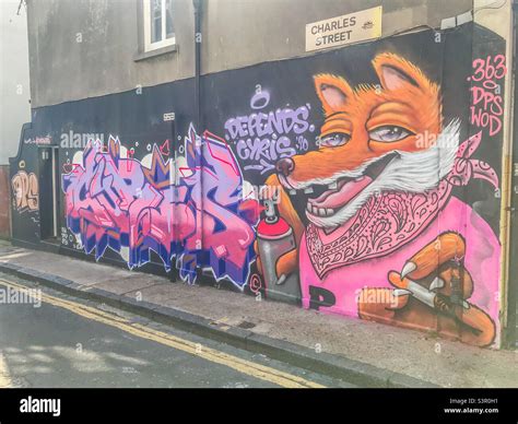 Brighton street art Stock Photo - Alamy