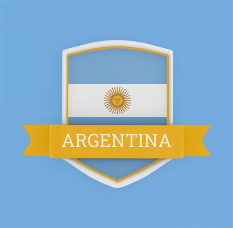 Bandera argentina con pancarta | Foto Premium