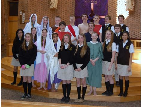 Saint Timothy Catholic School National Jr. Honor Society Perform Living Stations for Lent ...