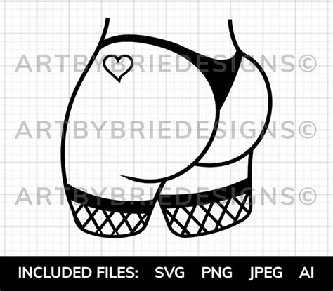 Butt svg Sexy Svg Adult svg Naughty svg Thong Svg Heart | Etsy