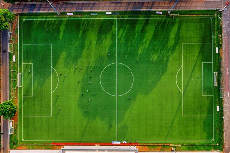 Bird's Eye View Of A Soccer Field · Free Stock Photo