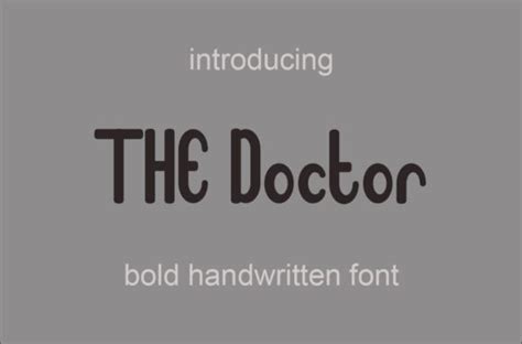 The Doctor Font - Font Canyon