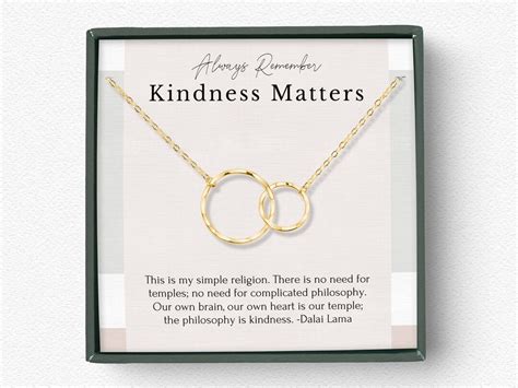 Kindness Necklace Kindness Matters Gift Be Kind Kindness - Etsy