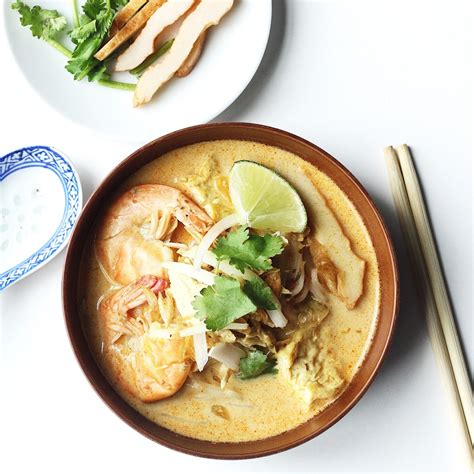 Chicken Laksa (Coconut Curry Soup) Recipe - Couple Eats Food