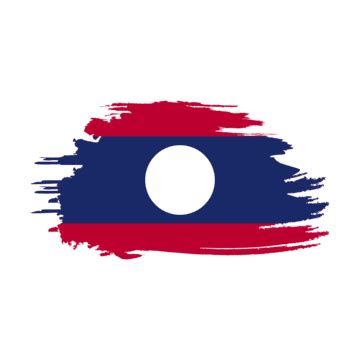 Flag Lao Vector Design Images, Laos Flag And Hand On White Background ...