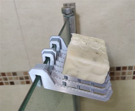 Bar Soap Holder for Shower Door by G4ZO | Download free STL model | Printables.com