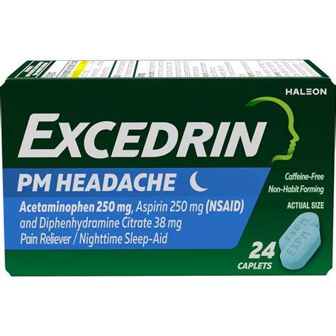 Excedrin Pm Headache Caplets | Pain Relievers | Beauty & Health | Shop The Exchange