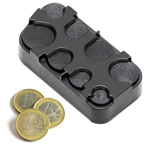 EAFC Car Coins Case Storage Euro Coin Box Holder Money Container Organizer Rolls Plastic Pocket ...