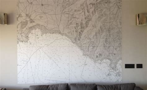 The View from the Mediterranean — Nautical Chart Wallpaper