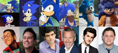 Sonic with voice actors by zielinskijoseph on DeviantArt