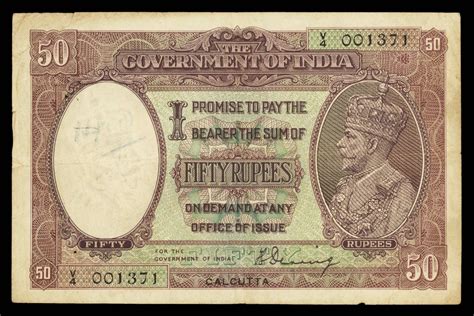 British India 50 Rupee Note 1930 King George V|World Banknotes & Coins ...