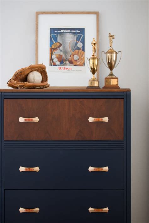 Art Deco Dresser Makeover - Saw Nail and Paint