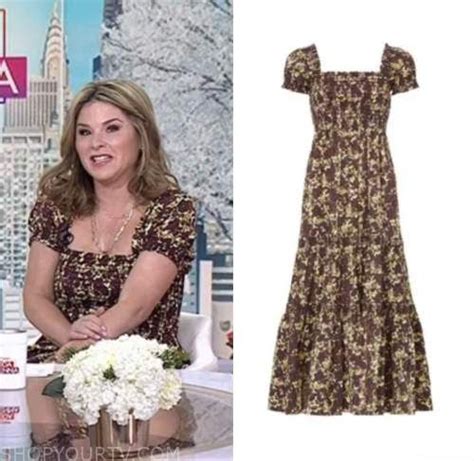 The Today Show: January 2023 Jenna Bush Hager's Floral Smocked Midi ...