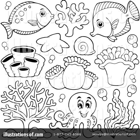 Sea Life Clipart #1182643 - Illustration by visekart