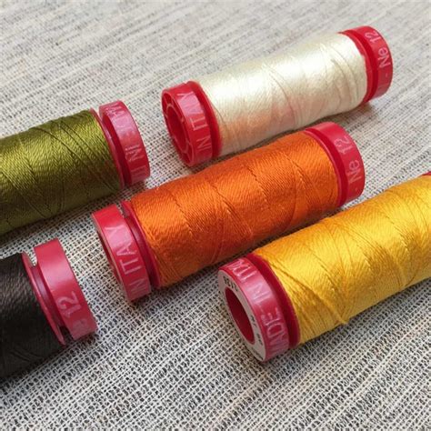 Aurifil 12 WT Cotton Thread - 50m Spools