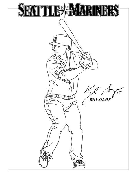Seattle Mariners Coloring Pages Pdf to Print - Coloringfolder.com in 2022 | Seattle mariners ...