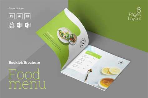 Food Menu Booklet by PixWork on @creativemarket Meal Planner Template ...