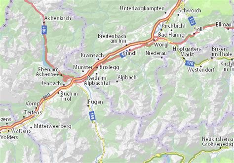 MICHELIN Alpbach map - ViaMichelin