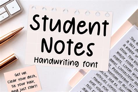 Student Notes Font by Jyllyco · Creative Fabrica