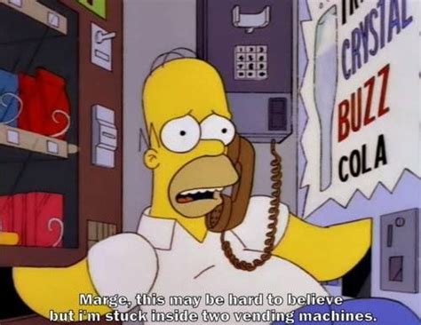 Homer Stuck in Vending machine | Simpsons Predicts the Future | Know Your Meme