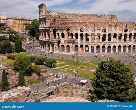 Palatine Hill With Ancients Ruins. Old Roman Historic Architecture ...