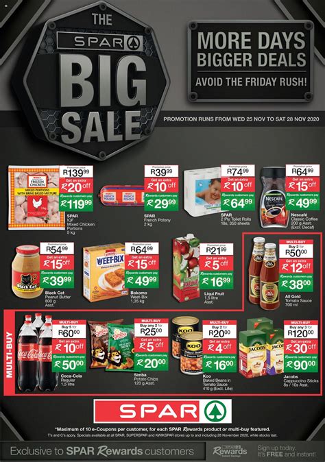 SPAR Black Friday 2021 Catalogue Specials - The Big Sale & Bigger Deals