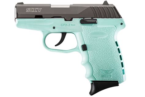 SCCY CPX-2 9mm Aqua Blue Pistol with Black Slide | Vance Outdoors