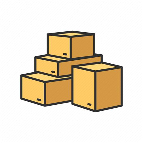 Boxes, delivery box, pile of boxes, shopping icon - Download on Iconfinder