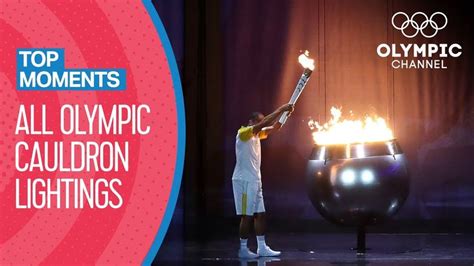 Every Olympic cauldron lighting | Top Moments | Olympics, Olympic channel, Summer olympics