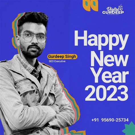 Only gurdeep new year 2023 post template Social Media Instagram, Social Media Post, Happy New ...