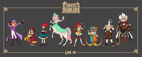 - Circus Diabolique_OCs line up - by PencilTree on DeviantArt