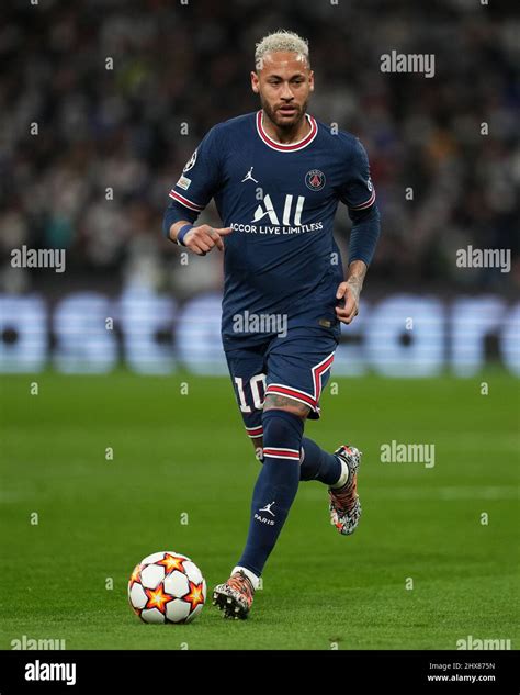 Madrid, Spain. March 09, 2022, Neymar Jr of PSG during the UEFA Champions League match between ...