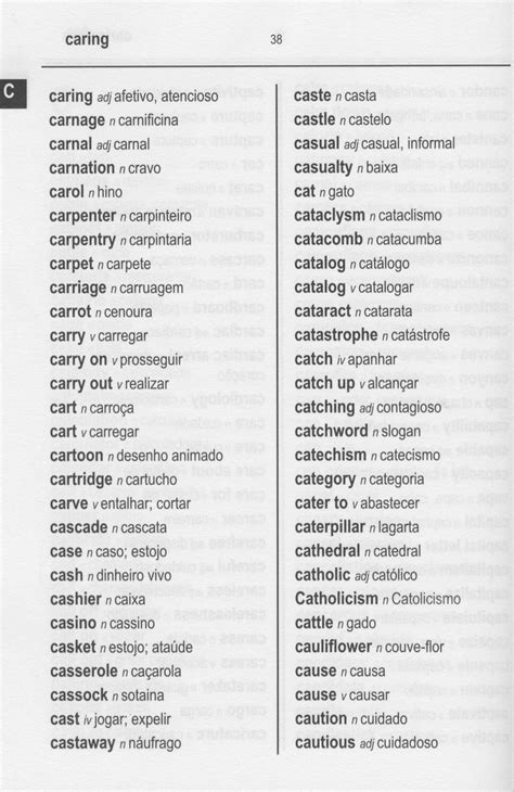 English-Portuguese Word to Word Dictionary - BASIC ESL