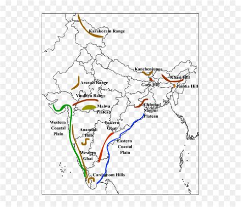 India Map Karakoram Range, HD Png Download - vhv