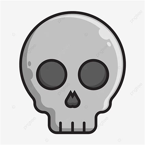 Skeleton Skull Clipart PNG Images, Halloween Skull Skeleton Vector Icon, Skull, Halloween ...