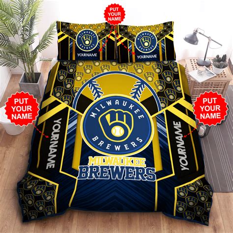Personalized Milwaukee Brewers fans Bedding Set - HomeFavo