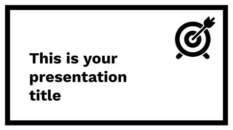 Minimal Black. Free PowerPoint Template & Google Slides Theme
