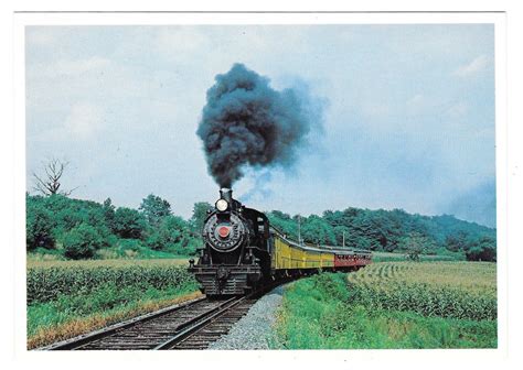 Strasburg Railroad Pennsylvania Rail Road No 1223 PRR Train RR 4X6 Postcard