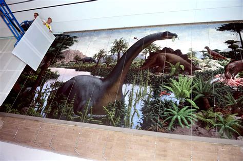 Yale Peabody's beloved Age of Reptiles mural unveiled after 3 years