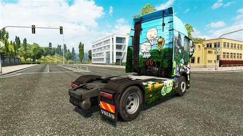 Minecraft skin para camiones Volvo para Euro Truck Simulator 2