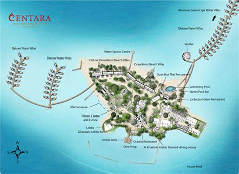 Maldives Resort Map (Enlarged)