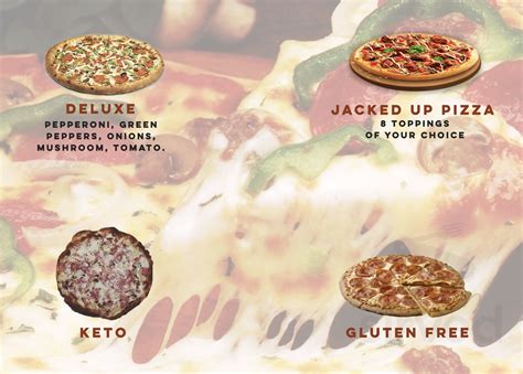 Jacked Up Pizza menu in Lindsay, Ontario, Canada